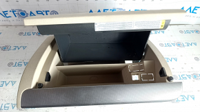 Glove box, glove compartment VW Jetta 11-18 USA beige, without lock, with chrome insert, scratches, body break