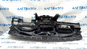 Torpedo front panel with AIRBAG Audi A4 B9 17 - black, without projection, Bang and Olufsen, broken left speaker grille mount