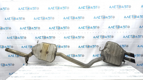 Muffler rear part resonator with barrel Audi A4 B8 13-16 rest 2.0T