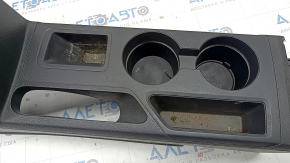 Central console cup holders Jeep Compass 11-16 black, bare, scratches