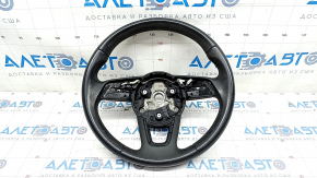 Bare steering wheel Audi A4 B9 17 - leather, black, for cleaning, scratches