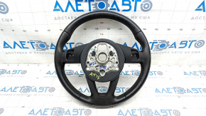 Bare steering wheel Audi A4 B9 17 - leather, black, for cleaning, scratches