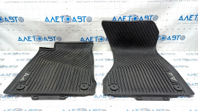 Set of floor mats for Audi A4 B9 17-19 rubber, black