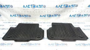 Set of floor mats for Audi A4 B9 17-19 rubber, black