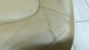 Driver's seat Audi A4 B8 13-16 without airbag, electric, beige leather, needs cleaning, cracks