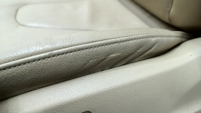Driver's seat Audi A4 B8 13-16 without airbag, electric, beige leather, needs cleaning, cracks