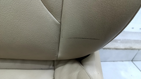 Driver's seat Audi A4 B8 13-16 without airbag, electric, beige leather, needs cleaning, cracks