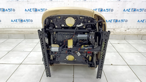 Driver's seat Audi A4 B8 13-16 without airbag, electric, beige leather, needs cleaning, cracks