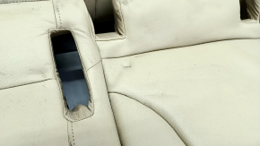 Rear row of seats 2nd row Audi A4 B8 13-16 beige leather, solid back, needs cleaning, tear, dented