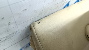 Rear row of seats 2nd row Audi A4 B8 13-16 beige leather, solid back, needs cleaning, tear, dented