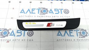 Door sill outer rear left Audi A4 B8 08-16 sedan chrome S line, broken fastening