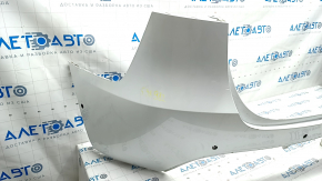 Rear bare upper bumper Tesla Model Y 20 - white, for 6 parking sensors, broken mount