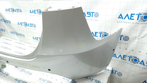 Rear bare upper bumper Tesla Model Y 20 - white, for 6 parking sensors, broken mount