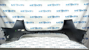 Rear bare upper bumper Tesla Model Y 20 - white, for 6 parking sensors, broken mount