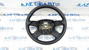 Bare steering wheel Audi A4 B8 13-16 leather black, 4 spokes, scratches on leather
