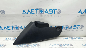 Center console trim side right Nissan Sentra 13-19 front, black, scratches