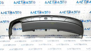 Rear bumper lip Audi A4 B8 13-16 rest sedan S-Line, torn, missing fragment, broken fasteners, scratches, dents