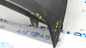 Rear bumper lip Audi A4 B8 13-16 rest sedan S-Line, torn, missing fragment, broken fasteners, scratches, dents