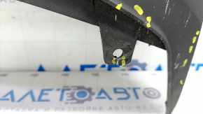Rear bumper lip Audi A4 B8 13-16 rest sedan S-Line, torn, missing fragment, broken fasteners, scratches, dents