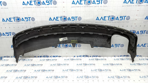 Rear bumper lip Audi A4 B8 13-16 rest sedan S-Line, torn, missing fragment, broken fasteners, scratches, dents