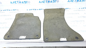 Set of floor mats for Audi A4 B8 08-16 black, cloth, for cleaning