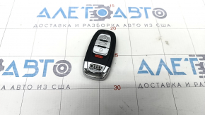 Key Audi A4 B8 08-16 smart 4 buttons, bumps on chrome, scratches