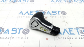Gear knob Audi A4 B8 13-16 rest leather black, worn, upper part