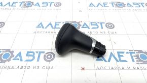 Gear knob Audi A4 B8 13-16 rest leather black, worn, upper part
