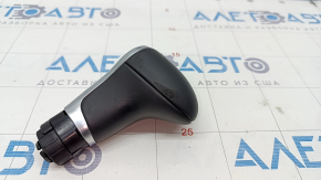 Gear knob Audi A4 B8 13-16 rest leather black, worn, upper part