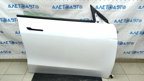 Door assembly front right Tesla Model Y 21 - white PPSW, triplex glass, butt