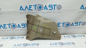 Center console trim side left Nissan Rogue 14-16 front, beige