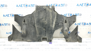 Tesla Model Y 20 rear subframe guard - worn, tears, cracks, missing fragments