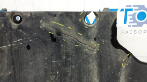 Tesla Model Y 20 rear subframe guard - worn, tears, cracks, missing fragments