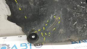 Tesla Model Y 20 rear subframe guard - worn, tears, cracks, missing fragments