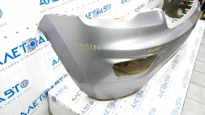 Front bumper bare top part under the trim Jeep Grand Cherokee WK2 17- silver, dented, scratches, broken fasteners, non-factory holes, made