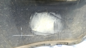 Front bumper bare top part under the trim Jeep Grand Cherokee WK2 17- silver, dented, scratches, broken fasteners, non-factory holes, made
