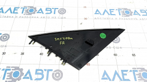 Mirror cover triangle outer front right Tesla Model Y 20 - black gloss, broken fasteners, scratches