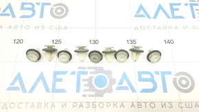 Right Upper Threshold Clips 9 pcs Tesla Model Y 20-