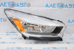 Headlight front right bare Ford Escape MK3 17-19 rest halogen light with mount