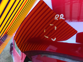 Quarter wing rear right Mercedes GLA 15-20 red, pokes
