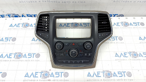 Climate control Jeep Grand Cherokee WK2 18 panel assembly, with beige trim, crack in the knob