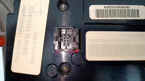 Climate control Jeep Grand Cherokee WK2 18 panel assembly, with beige trim, crack in the knob