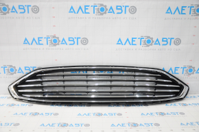 Grille radiator grill assembly with frame Ford Fusion mk5 17-18 chrome