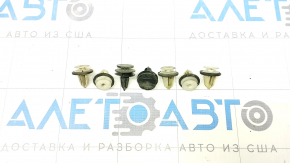 Clips for the front right wing arch lining Tesla Model Y 20 - 7 pcs. incomplete