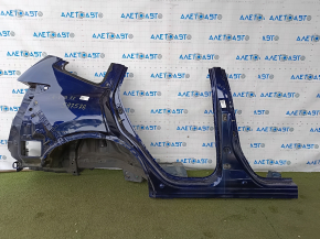 Quarter wing rear right Honda CRV 17-22 blue, pokes, with central pillar