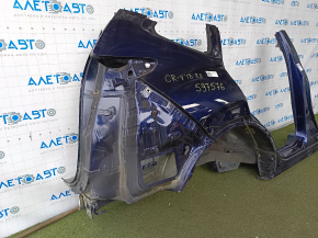 Quarter wing rear right Honda CRV 17-22 blue, pokes, with central pillar