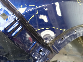 Quarter wing rear right Honda CRV 17-22 blue, pokes, with central pillar