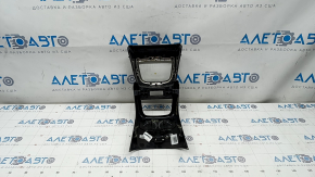 Rear center console trim Lincoln MKX 16 - black, for heated rear row, cracked crepe, scratches