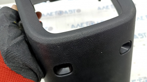 Rear center console trim Lincoln MKX 16 - black, for heated rear row, cracked crepe, scratches