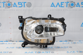 Headlight front right bare Jeep Cherokee KL 14-18 dorest halogen chrome, with electric adjustment, engraving mopar